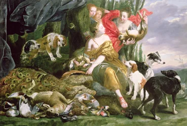 Diana und ihre Dienerinnen nach der Jagd